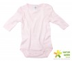 M�dchen Langarm Body, rosa/wei� - Sanetta